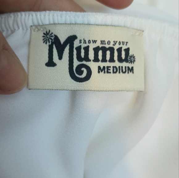 SHOW ME YOUR MUMU Heather Halter Dress White Size Medium - Picture 2 of 10